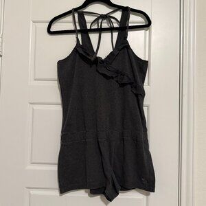 Abercrombie & Fitch Sleeveless Ruffle Detail Romper
